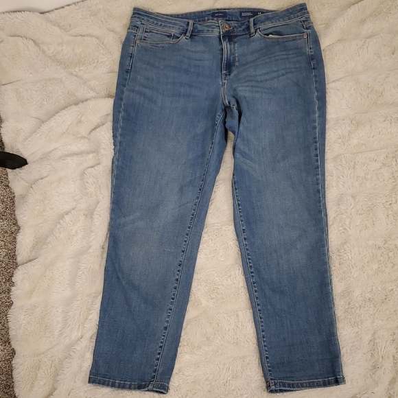 J. Jill Denim - J. Jill Denim Boyfriend Straight Leg Ankle Jeans 14P